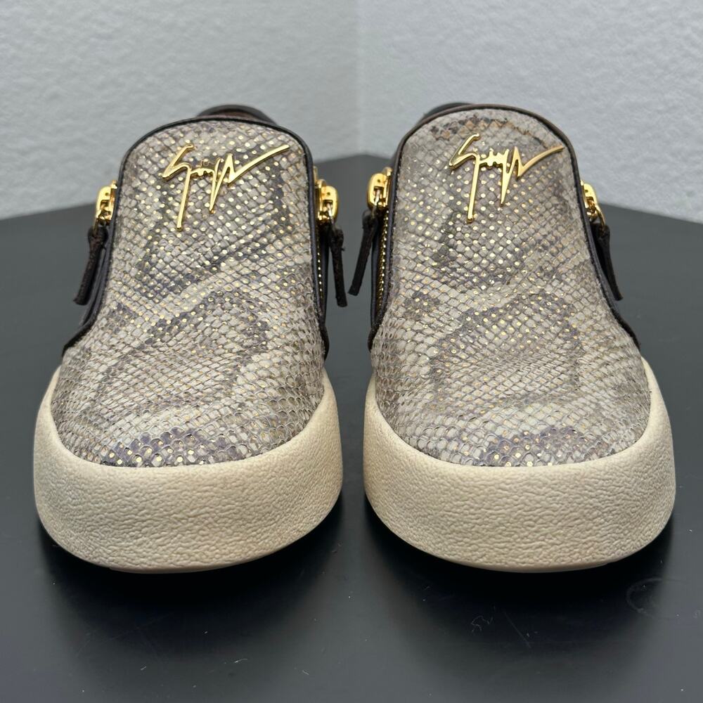 Giuseppe Zanotti Women Devon Python Print Slip On… - image 4
